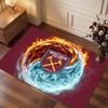 Tappeto in Velluto di Cristallo con Stampa del West Ham United Football, Comodo Assorbente d'Acqua Antiscivolo Tappeto per Pavimenti Interni