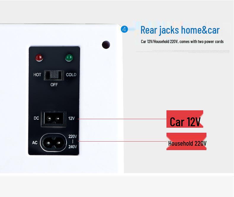 10L Mini Car Refrigerator: Insulin-Compatible, Cold & Warm, for Car, Home, Dorm Use