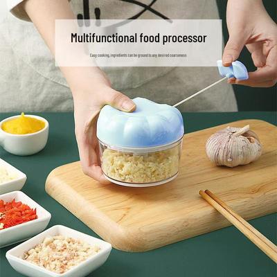 Mini Pumpkin Manual Garlic Chopper: Multi-Functional Kitchen Helper for Mincing & Mashing Garlic