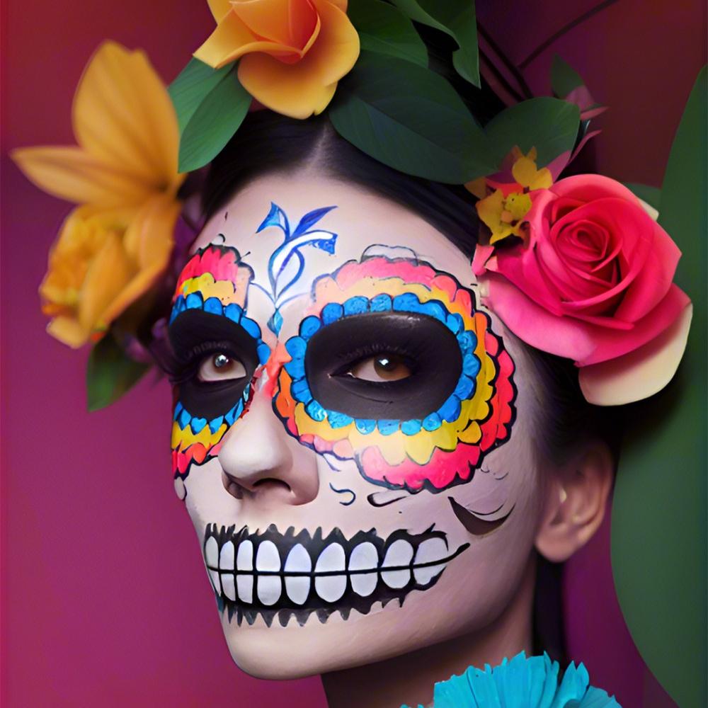 SAM SUGAR UV Glow Face and Body Paint Stick Neon Blacklight Painting Makeup Crayon for Halloween Festival Rave Party Stage Cosmetics