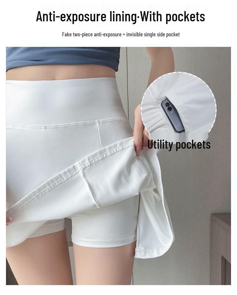 Women's Quick-Dry Badminton & Tennis Sportswear Set: Summer 2025 Short Sleeve Skirt for Fitness, Yoga, Morning Runs