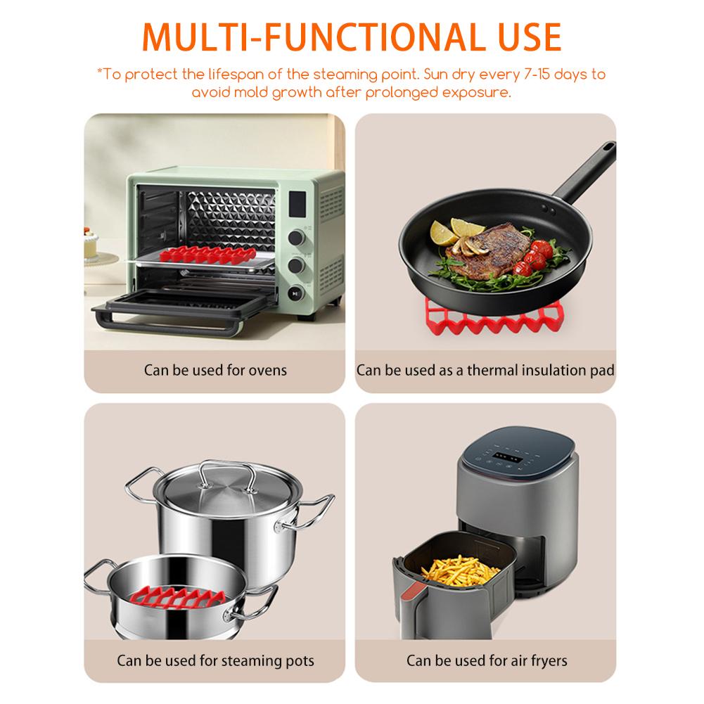 Silicone Roasting Rack,Food Grade Nonstick Heat-Safe Roasted Chicken Oil Rack,Icrowave Oven Baking Rack,Grilling Mat