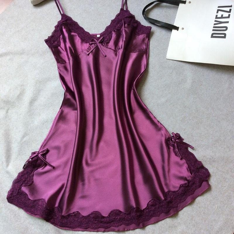 Satin Suspender Dress Pajamas Women Summer French Vintage Elegant Classic Basic Casual Mini Dress Homewear Chic