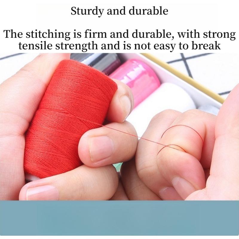 1BOX sewing thread 12-color sewing thread hand sewing kit handmade DIY combination set boxed color coil