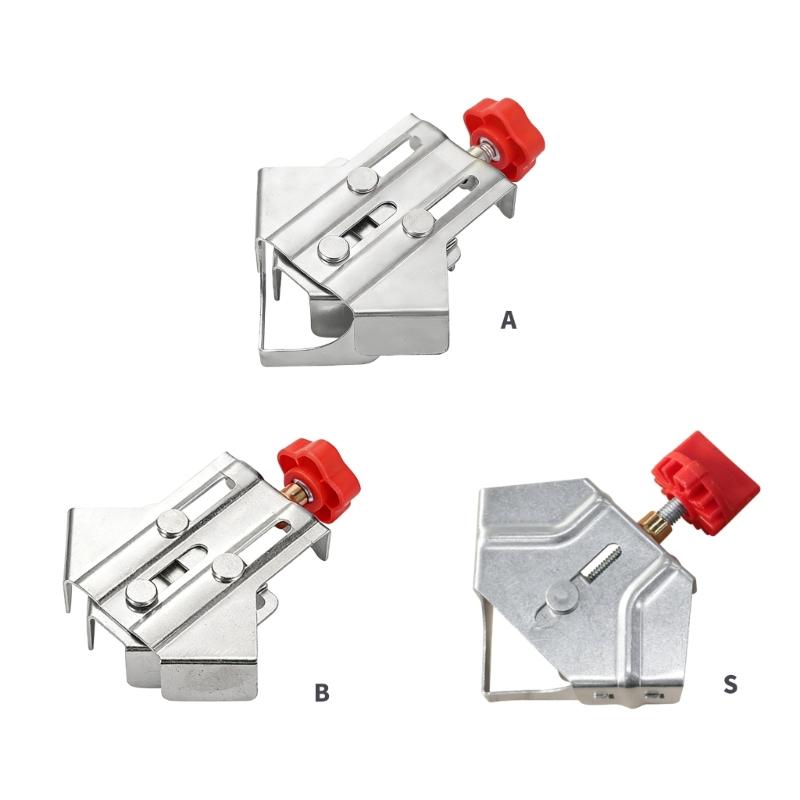 Metal Steel Quick Clip Auxiliary Corner Clamp Locator Adjustable 90 Degree Fixing Clamp For Woodworking Tool