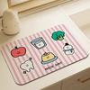 Washbasin Kitchen Sink Countertop Absorbent Mat Dining Mat Bowls Chopsticks Coffee Machine Bar Counter Anti Slip Drainage Mat