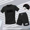 Nuevo conjunto deportivo de verano para hombre, camiseta de manga corta y pantalones cortos de dos piezas, ropa casual transpirable y de secado rápido.