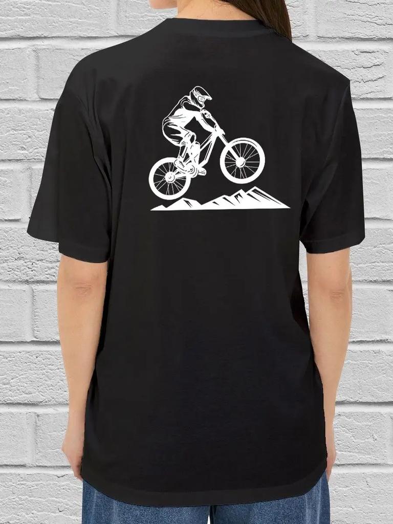 T-shirt Mountain bike, print on back