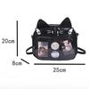Japanese Kawaii Cat Ita Bag New Fashion Ita Backpacks Cute Girls Transparent Shoulder Crossbody Bags JK School Bags