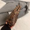 Women PU Leopard Fashion Shoulder Bag Large Capacity Circular Underarm Bag Zipper Closure Fashion Carrying Bag Chic Hobo Bag KTB