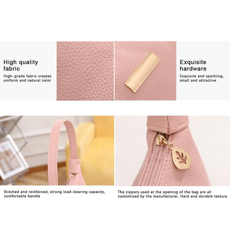 Women Shoulder Bags Winter Leather Underarm Bag Casual Travel Armpit Shopping Pouch Phone Pouch Zipper Female Handbag Clutch