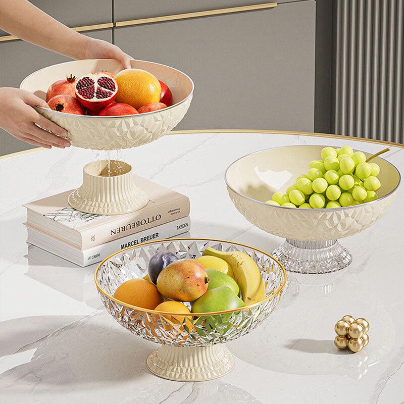 De ou Starlight Tall Diamond Pattern Fruit Bowl Set