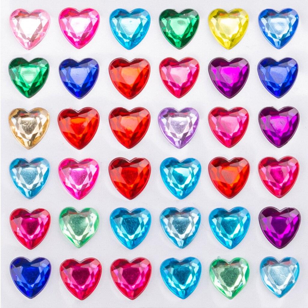 

Цветные самоклеящиеся наклейки со стразами, детское сценическое шоу, сделай сам, украшение для лица и глаз, акриловая наклейка с татуировкой с кристаллами и бриллиантами