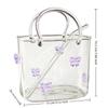 Creative Transparent Handbag Glass Cup Funny Portable Fruit Wine Glass with Straw Mini Fish Tank Bar