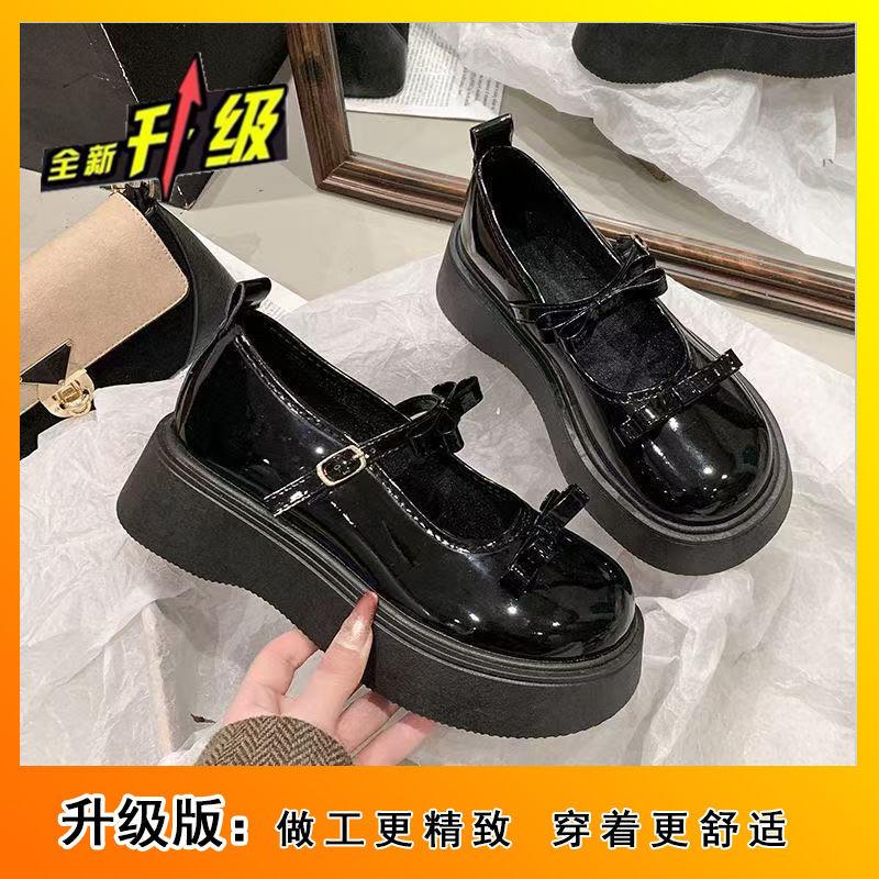 

Туфли Мэри Джейн женские 2025 весна японские одинарные туфли с юбками популярные интернет-знаменитости маленькие кожаные туфли ins универсальные трендовые 35