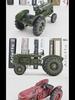 Handmade Vintage Red Iron Tractor Model Crafts