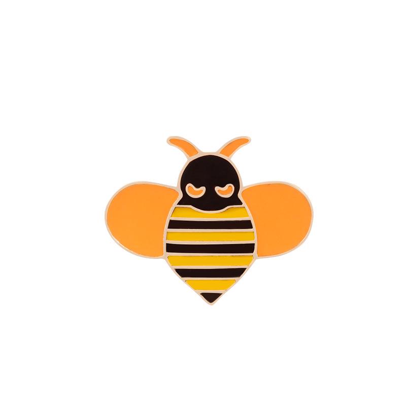 Schattige Cartoon Bij Druipolie Legering Broche Speld - Meisjesachtige Stijl Badge Decoratie