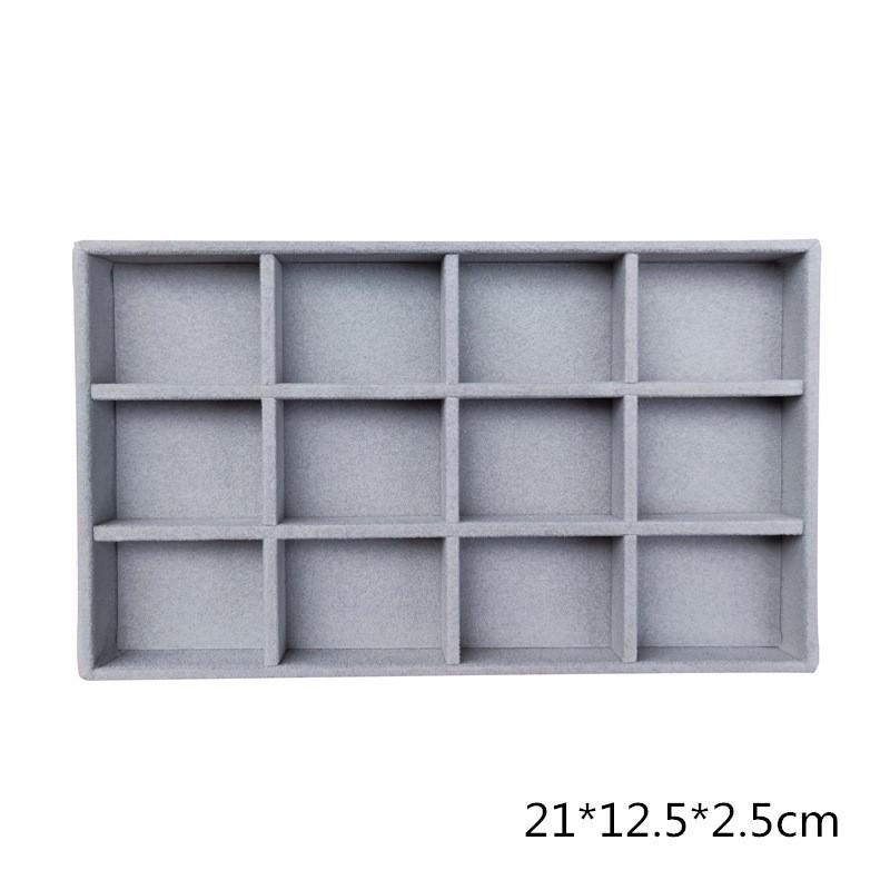 Velvet Jewelry Box with Large Capacity and Drawer for Necklace and Earrings Display