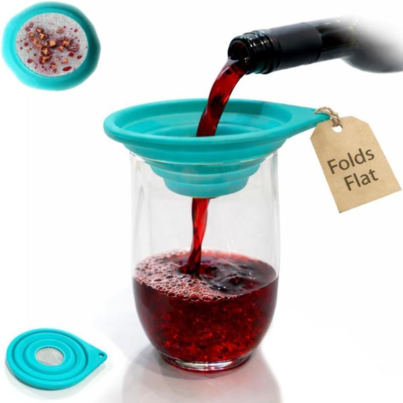 Silikon Tee-Ei Kollabierbares Design Spart Platz Faltbarer Trichter Sieb Für losen Teeblatt Und Kaffee Weinfilter
