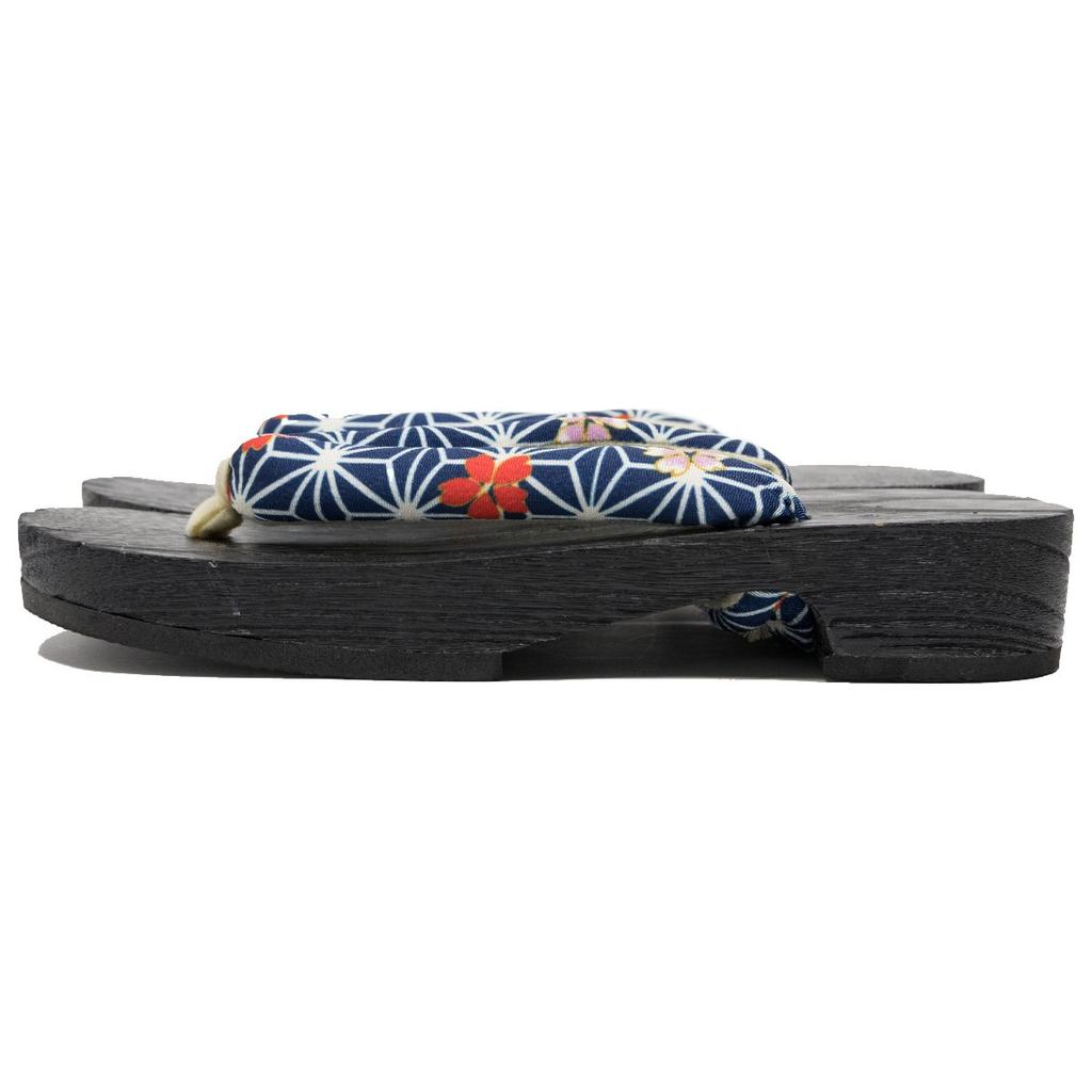 Geta Burnt Paulownia Black [KYOETSU] Clogs, Wood, Base, Women's (S, 15)