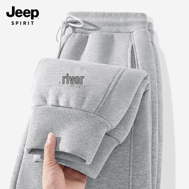 JEEP SPIRIT Men's Fleece-Lined Casual Sweatpants