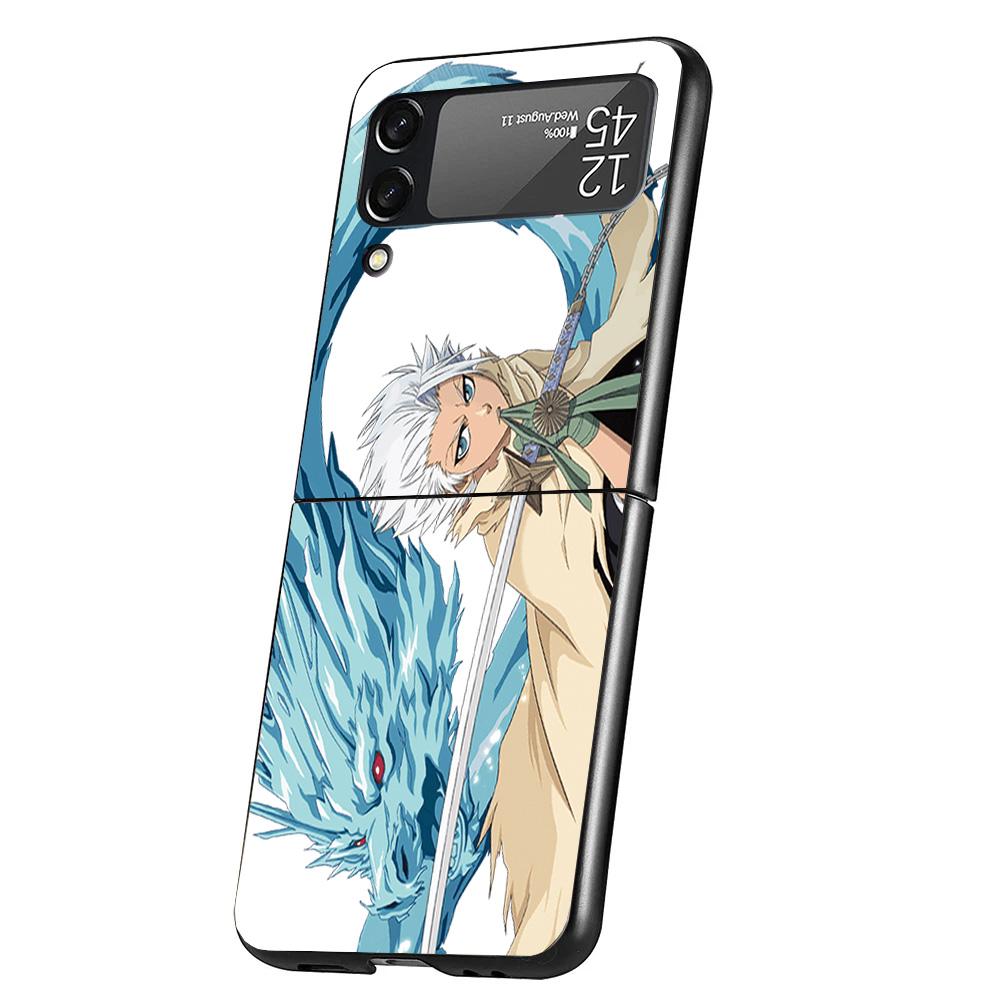

Bleach Hitsugaya Toushirou Case Phone Cover for Samsung Galaxy Z Flip 7 6 5 4 3 5G ZFlip7 ZFlip6 ZFlip5 ZFlip4 ZFlip3 Black Fund Samsung Z Flip