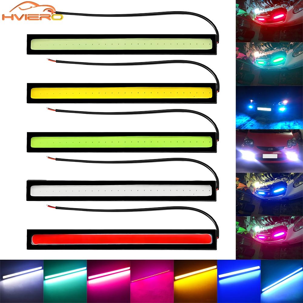 1pcs Car 14cm COB Led Turn Signal Blue White Auto DRL LED Daytime Running Lights Fog Day Driving Bulb Reverse Trunk Dome Lamps