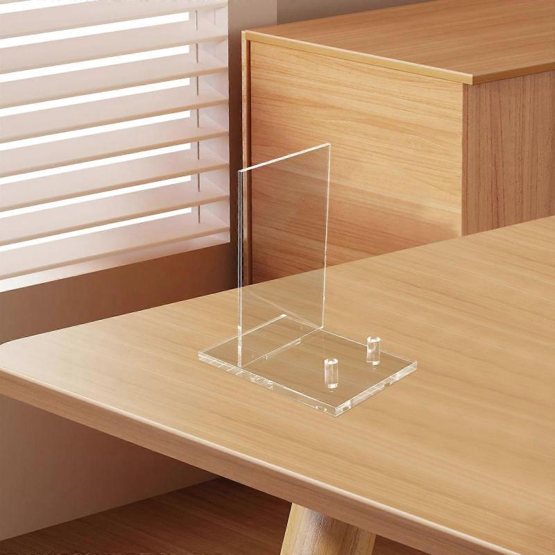 Sleek Acrylic Book Holder For Showcasing Memorable Pictures Ideal For Libraries Offices Transparent 1Pack