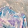 Tie-dyed Gradient Color Loose Short-sleeved T-shirt for Women's Summer New Casual Women's Base Shirt Student Large-size Top for Women