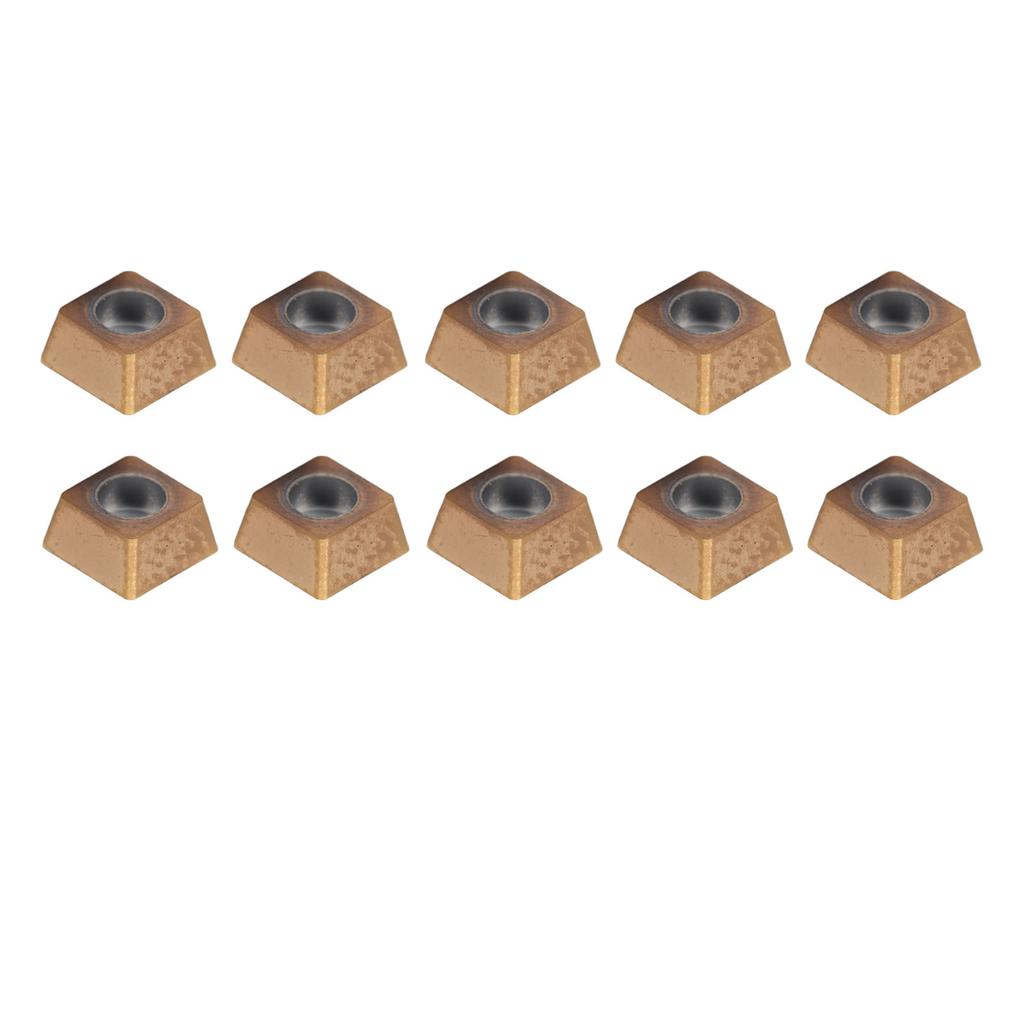 10Pcs Turning Insert Carbide Blade Lathe Cutter Milling CNC Tool Set Kit SPMT040204HD