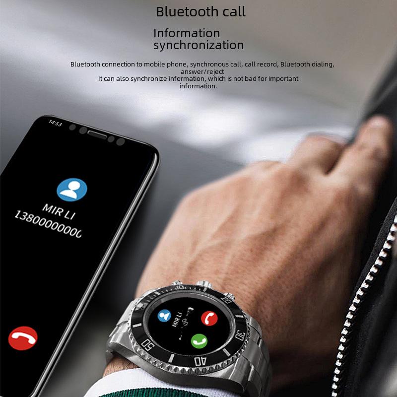 AW12 Smart Sports Watch with Bluetooth Calling - High-End Green Water Ghost Design