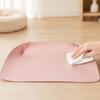 2Pcs Pet Food Mats Waterproof Non Slip Cat Meal Mat Faux Leather Pet