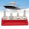 4 Studs Power Distribution Block 12‑48V 150A Brass Nickel Plated for Cars Trucks RVs Marine Boats