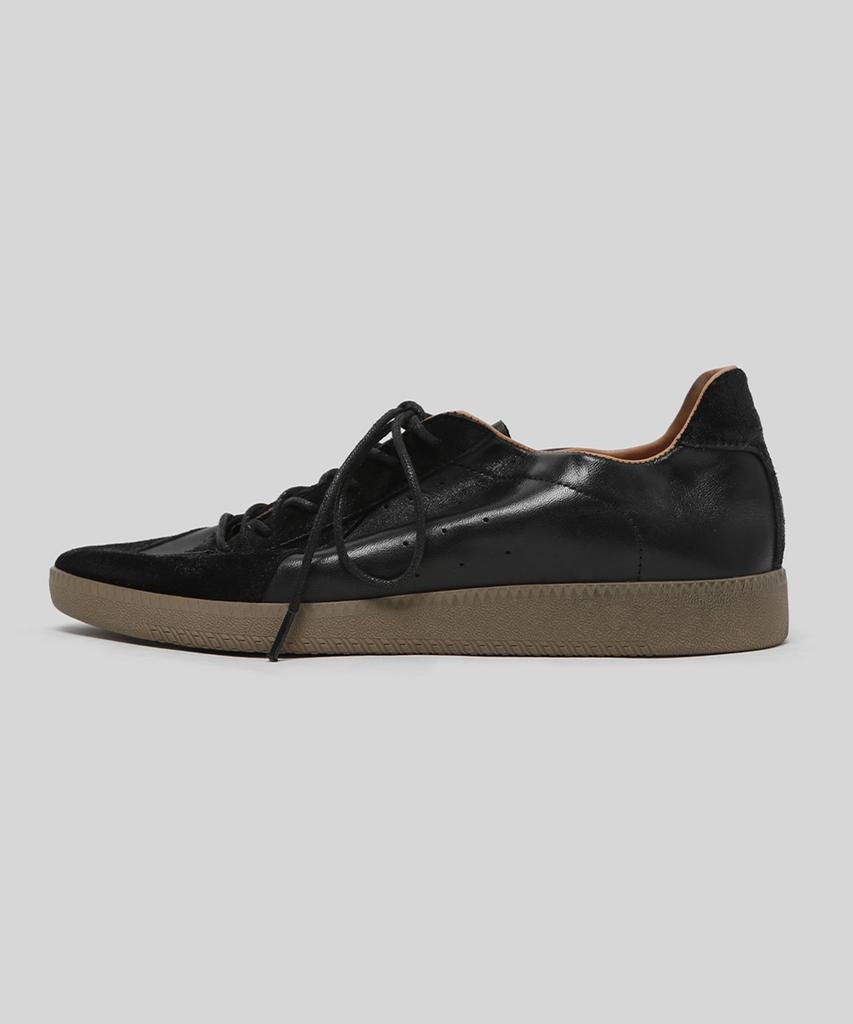 Wetheroad Wtrd3119 Ader Horse Leather German Army Sneakers Washed Black