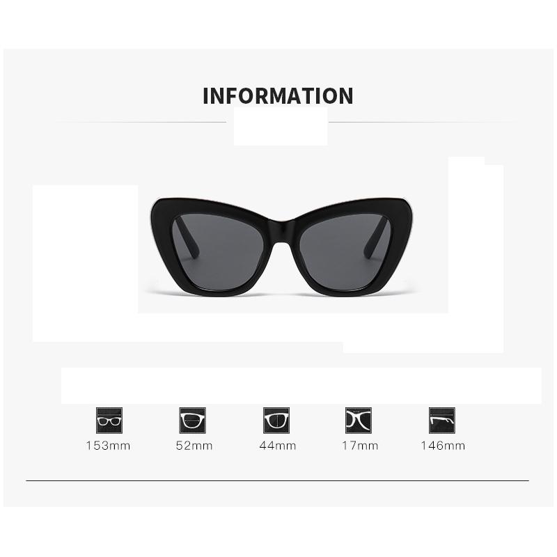 Mode Vintage Cat Eye Damen Sonnenbrille Grün Markendesign Sonnenbrille für Damen Schatten Schutz Sonnenbrille Reisebrille UV
