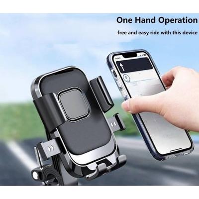 Fahrrad Motorrad Lenker Handyhalterung, Handyklemme mit drehbarem Halter, Kompatibel mit 4,7-Zoll bis 7,2-Zoll Smartphones