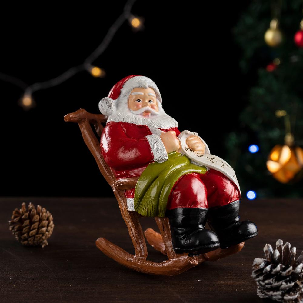 New Products, Leisure Lounge Chairs, Santa Claus Ornaments, Home Tabletops, Christmas, Resin Crafts, Christmas Decorations