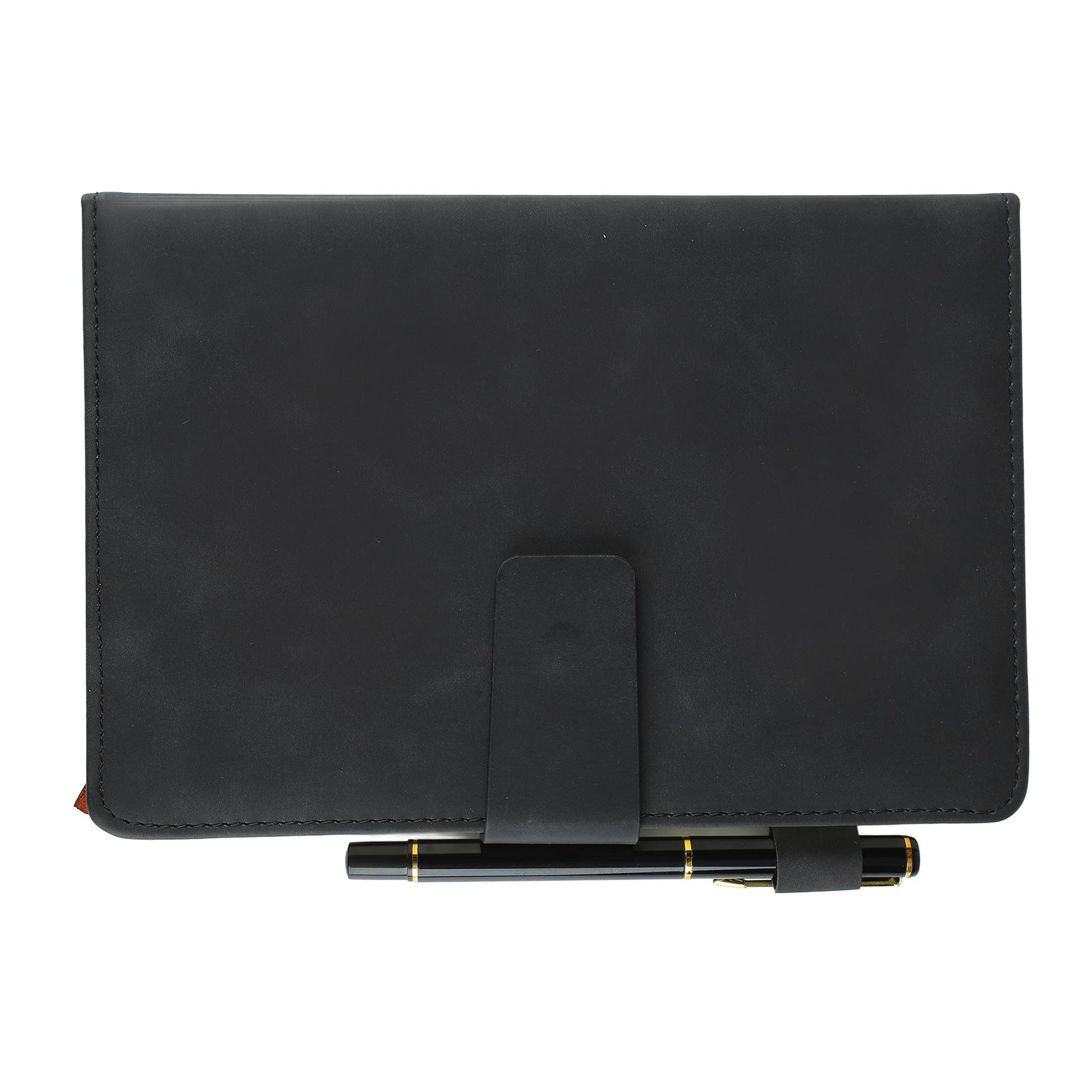 

Notebook PU Leather Cover Smoothing Ink Proof Thick Paper Ruled Paper Notebook with Pen Box for School Travel