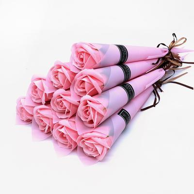 5/10 Pezzi Sapone Fiore Artificiale Garofano Rosa Bouquet Decorazione San Valentino Decorazione Casa Stanza Fiori di Sapone Regalo Giorno degli Insegnanti