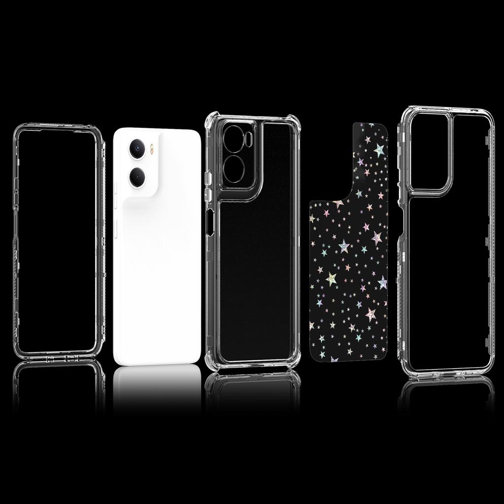 For Motorola Moto G06 4G Case Precise Cutouts Acrylic TPU Clear Phone Cover with Laser-printed Film
