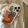 Muddy Funny Expression phone case For IPhone 16 PRO 15 14 13 12 11 Promax 16E 7 8 X XR 8plus Transparent Soft Shell