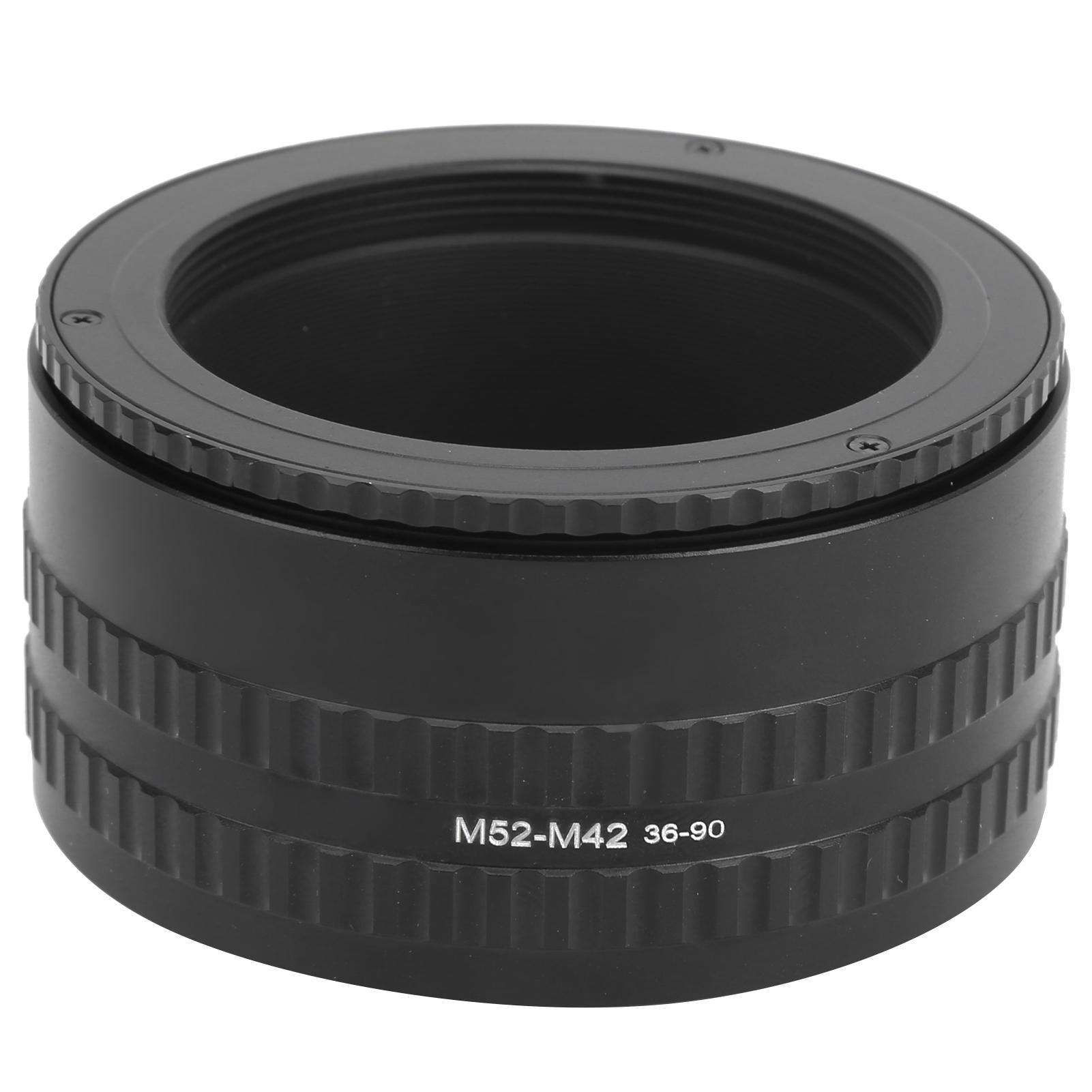 

EWYI M52‑M42 36‑90mm Adjustable Focusing Helicoid Tube Adapter Magnify Macro Lens Ring