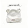 Warm Lining Bear Ear Baby Hat Solid Color Kids Winter Hat Cute Cartoon Baby Cap  Winter