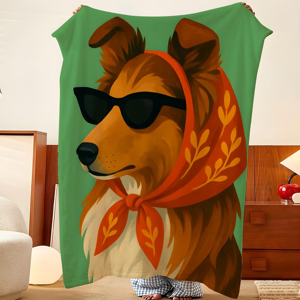 Art a-art d-dog Throw Flannel Throw Blanket, Lightweight Cozy, Durable Washable cute Cool