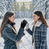 1-20Pairs Touchscreen Winter Gloves with Pineapple Design Fleece Lined Thick Warm Gloves for Students Cycling and Cold Weather