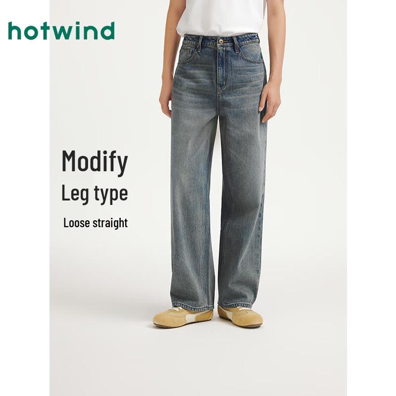 Hotwind Men s Loose Straight-Leg Jeans F06M25301 31