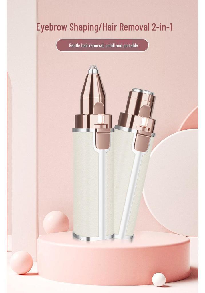 Women's Portable USB Rechargeable Eyebrow and Facial Hair Trimmer