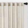 Homaxy Linen Semi Sheer Curtain 2 Panels Light Filtering Drapes with Rod Pocket Back Tab for Living Room Bedroom Farmhouse Decor