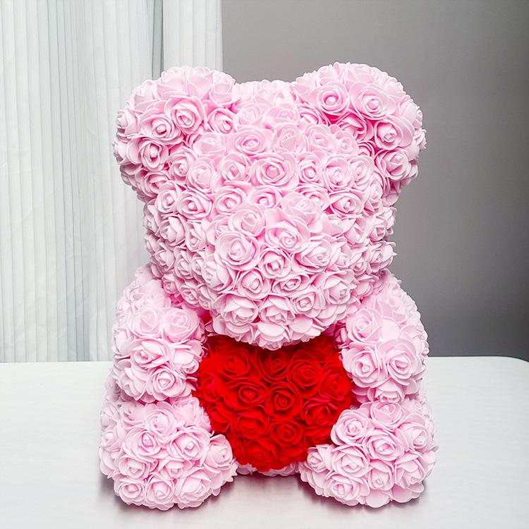 Rose Bear: Preserved Flower Gift for Girlfriend - Perfect for Birthdays, Valentine's, and Proposals