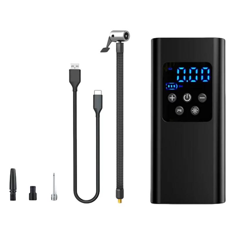 Wireless/Wired Electric Tire Inflator Lcd Digital Display Portable Tyre Inflator With Led Light Digital Inflator Inflatable Pump